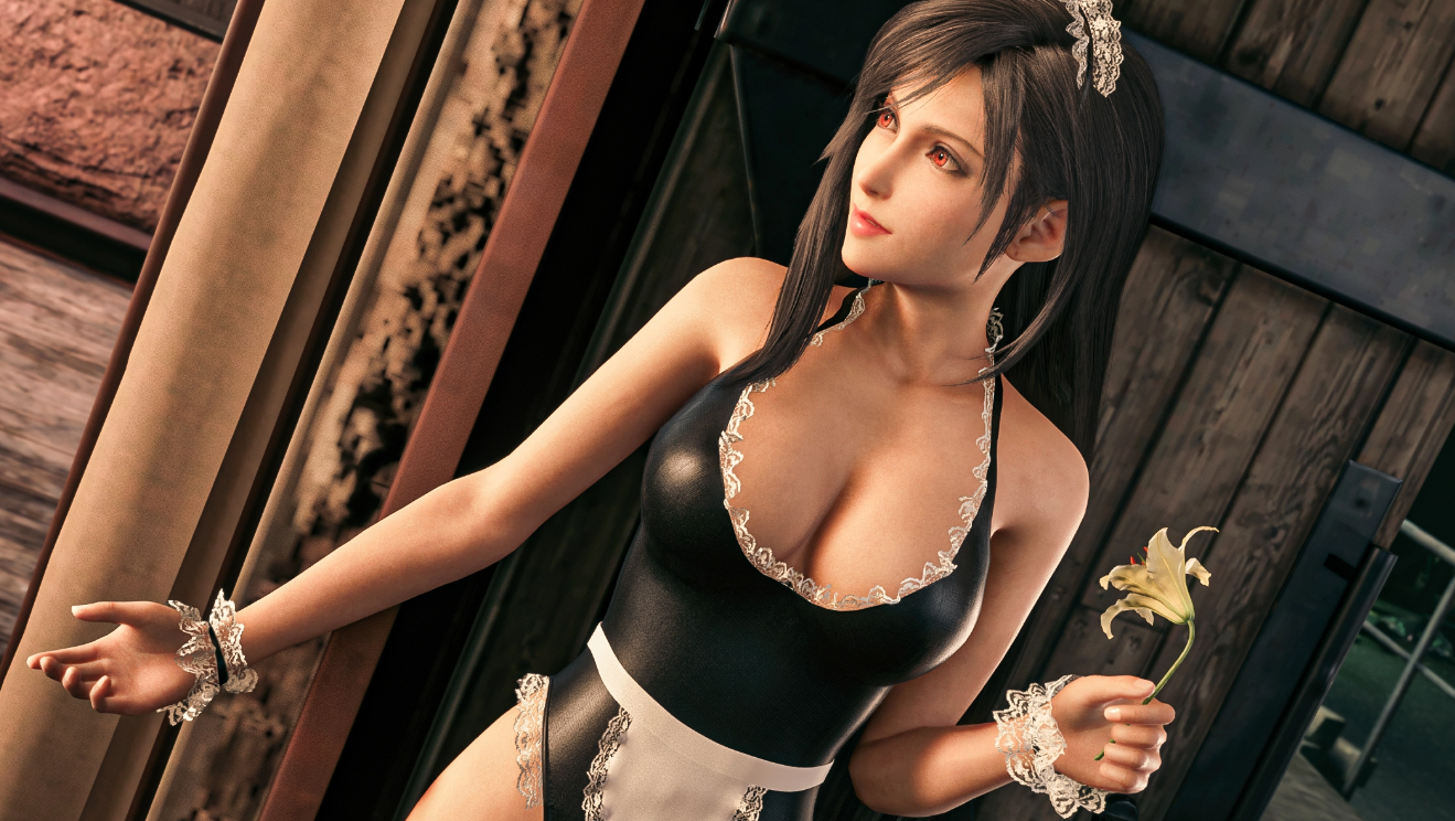 《最终幻想7：重制版》蒂法美妆居家女仆MOD截图