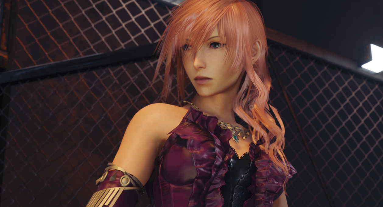 《最终幻想7：重制版》最终幻想13女武神雷光替换克劳德MOD截图