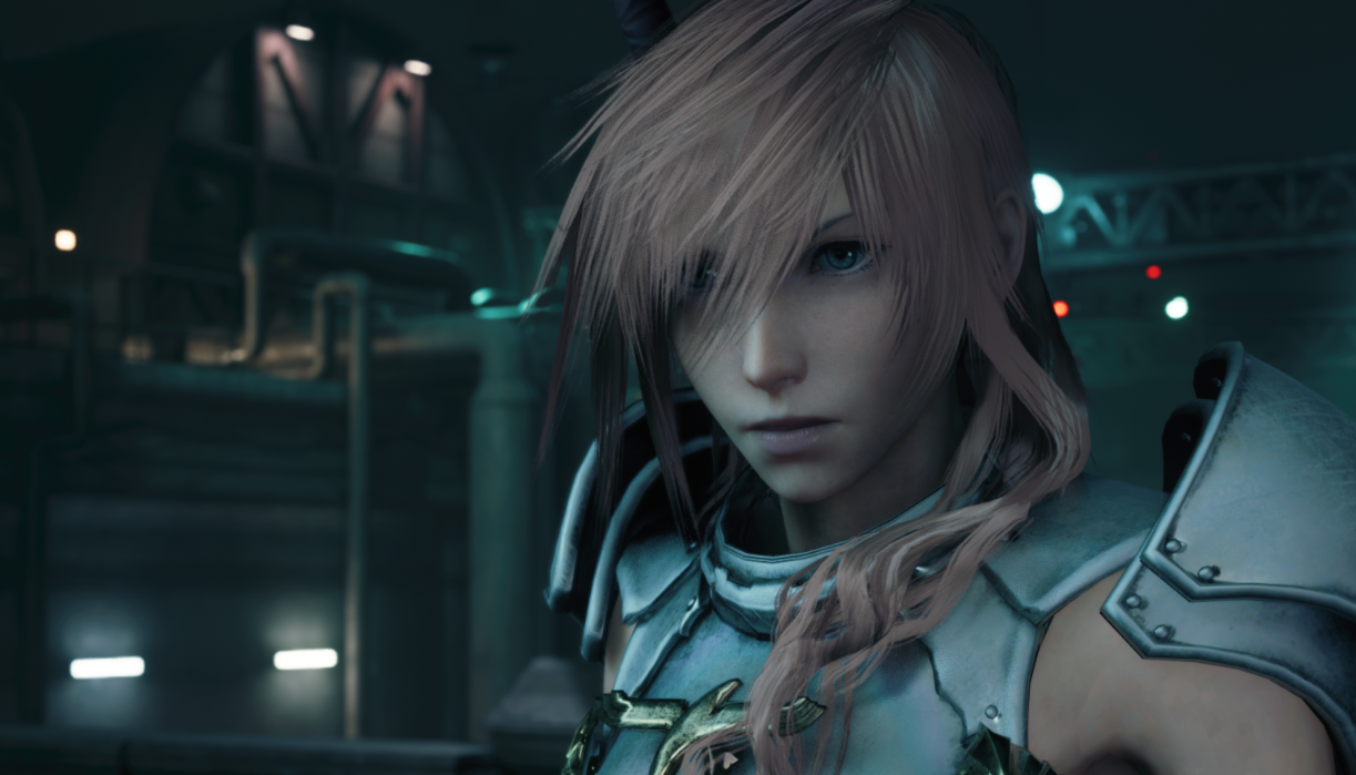 《最终幻想7：重制版》最终幻想13女武神雷光替换克劳德MOD截图