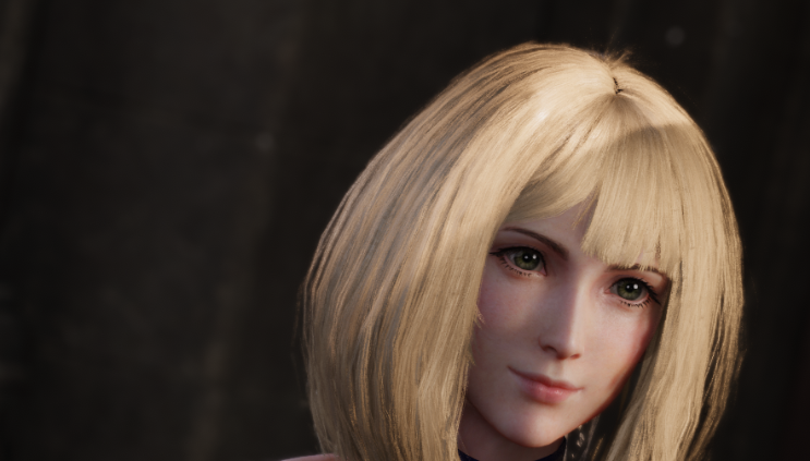 《最终幻想7:重制版》爱丽丝黑色爱恋衣金色短发MOD截图