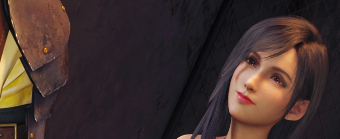 《最终幻想7：重制版》蒂法美艳妆容紫粉系带泳装MOD截图