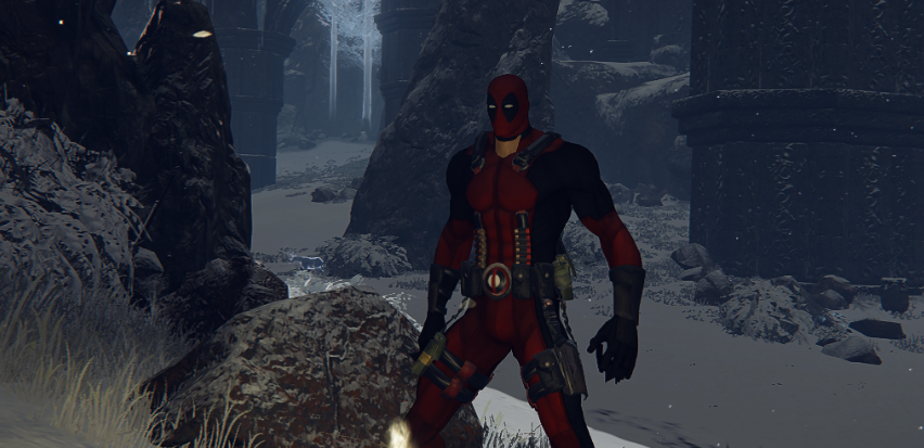 《艾尔登法环》死侍替换半狼布莱泽套装MOD截图