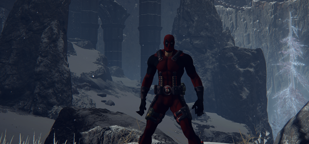 《艾尔登法环》死侍替换半狼布莱泽套装MOD截图