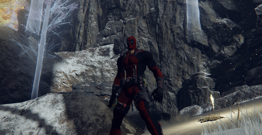 《艾尔登法环》死侍替换半狼布莱泽套装MOD截图