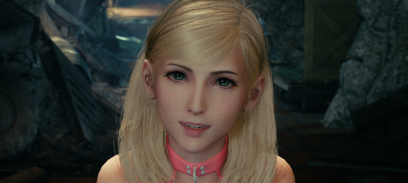 《最终幻想7：重制版》爱丽丝黑色爱恋衣金发后马尾MOD截图