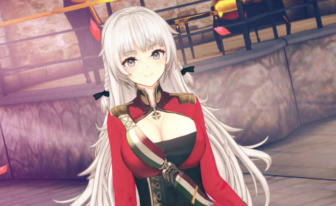 《恋活Sunshine》白发红衣制服美少女MOD截图