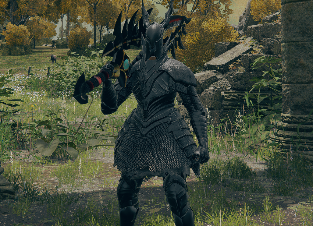 《艾尔登法环》黑魂3黑骑士铠甲替换芦苇之地套装MOD截图