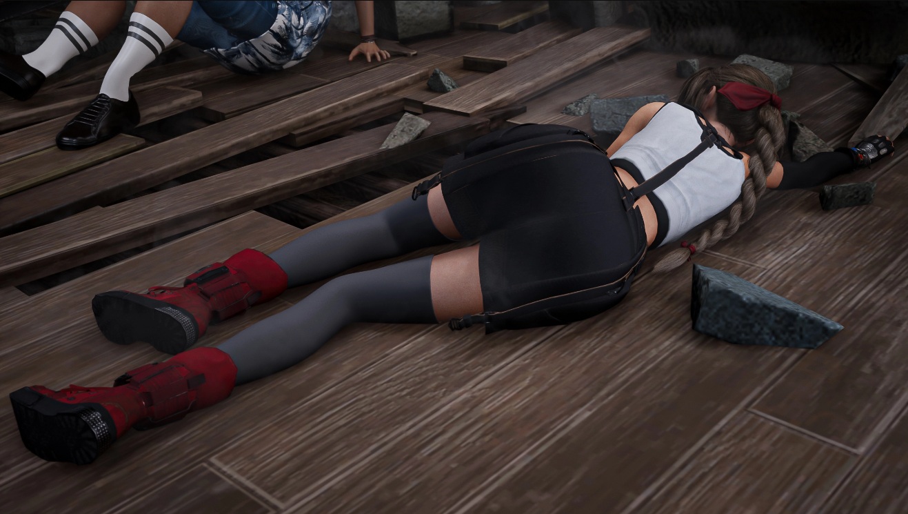 《最终幻想7：重制版》爱丽丝穿蒂法衣服MOD截图