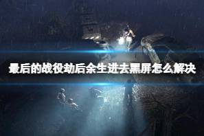 《最后的战役劫后余生》进去黑屏怎么解决
