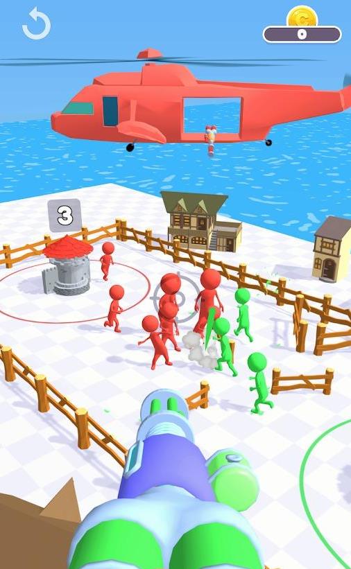 射击换边占塔截图