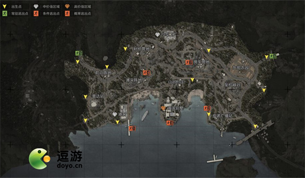 暗区突围山谷撤离点位置介绍