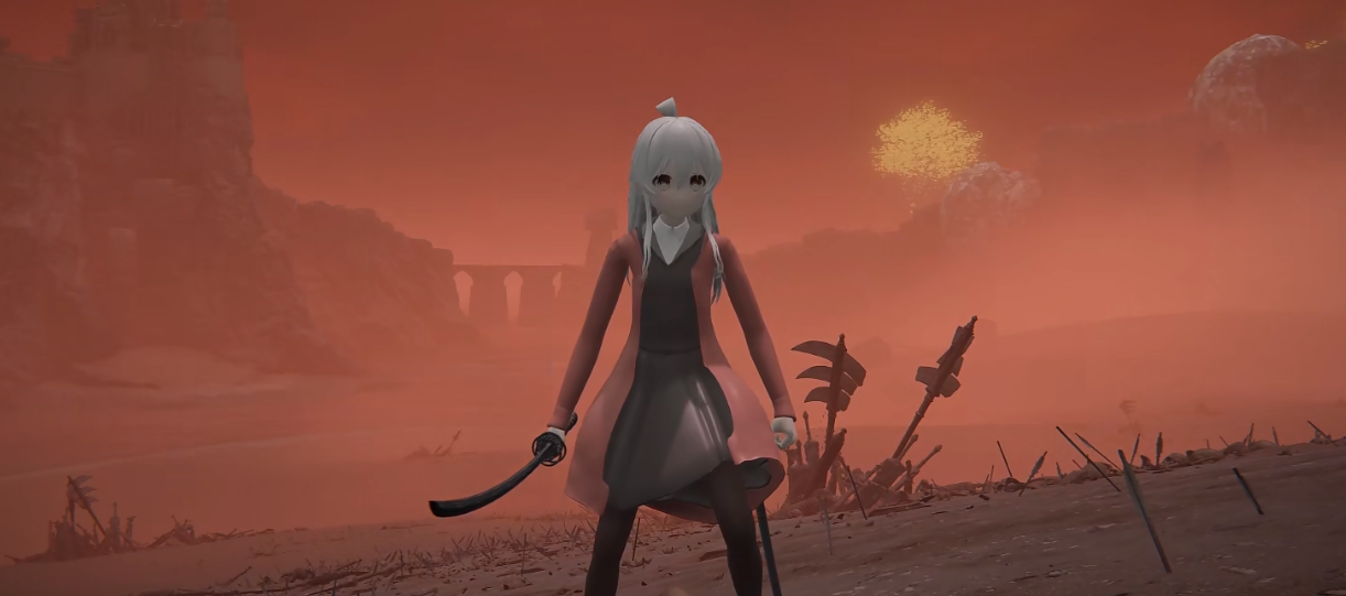 《艾尔登法环》白发美少女真寻替换流浪骑士套熔炉套MOD截图