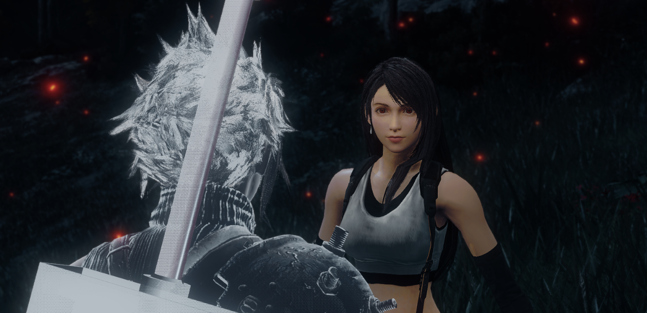 《艾尔登法环》最终幻想7重制版精美蒂法和克劳德外观仿生泪滴MOD截图