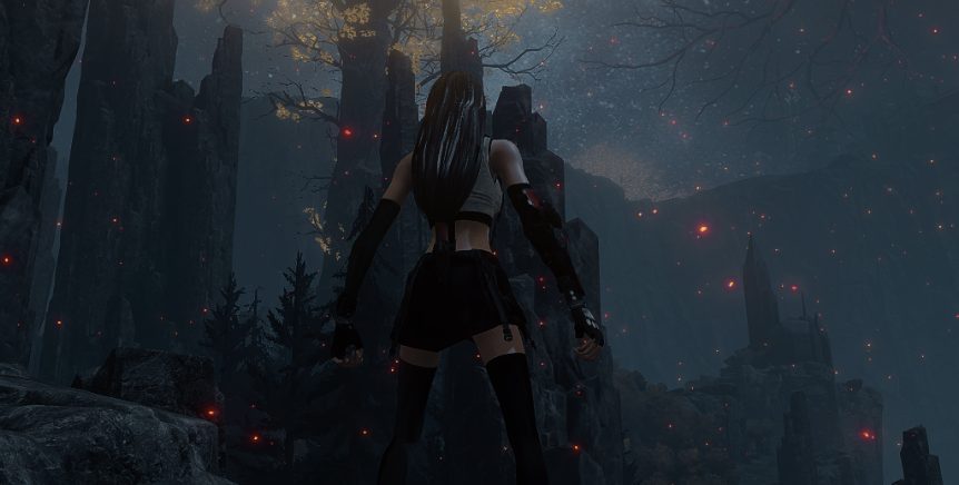 《艾尔登法环》最终幻想7重制版精美蒂法替换拉塔恩套MOD截图