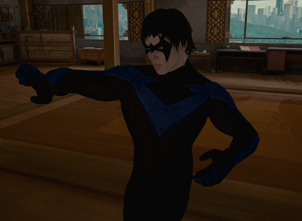 《师父》蝙蝠侠阿卡姆骑士夜翼取代男主角MOD截图