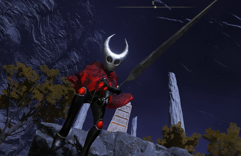 《艾尔登法环》空洞骑士2大黄蜂替换半狼布莱泽套装MOD截图