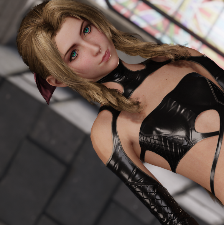 《最终幻想7：重制版》爱丽丝娇小女王渔网黑丝完美形态MOD截图