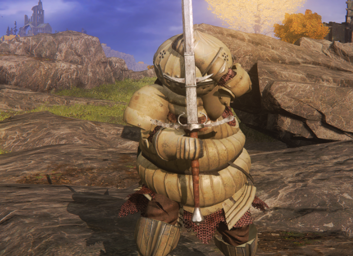 《艾尔登法环》黑暗之魂洋葱骑士铠甲取代莱恩尼尔铠甲MOD截图