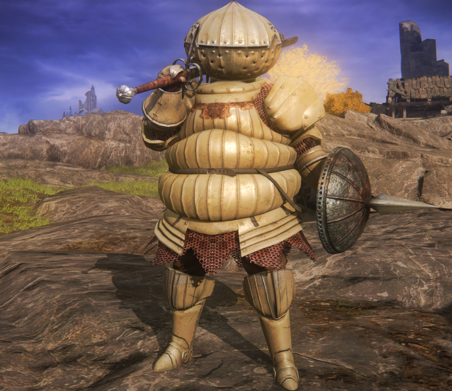 《艾尔登法环》黑暗之魂洋葱骑士铠甲取代莱恩尼尔铠甲MOD截图