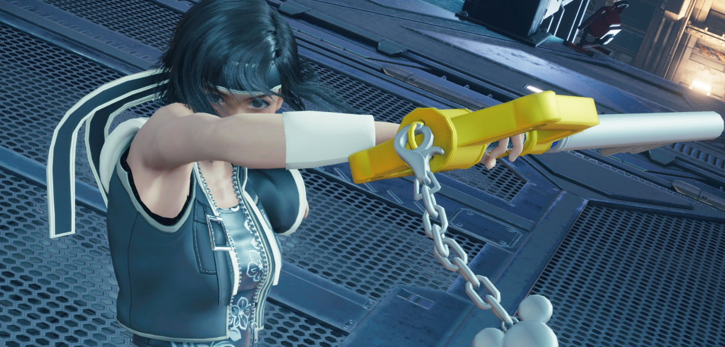 《最终幻想7：重制版》王国之心钥匙替换尤菲手里剑MOD截图