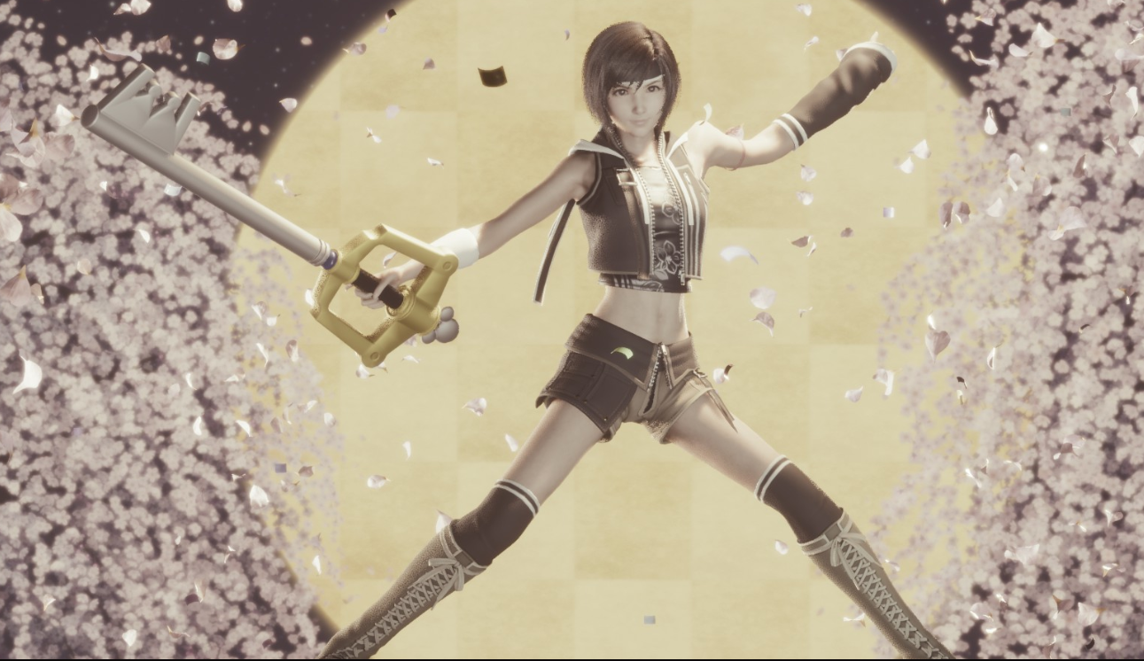 《最终幻想7：重制版》王国之心钥匙替换尤菲手里剑MOD截图