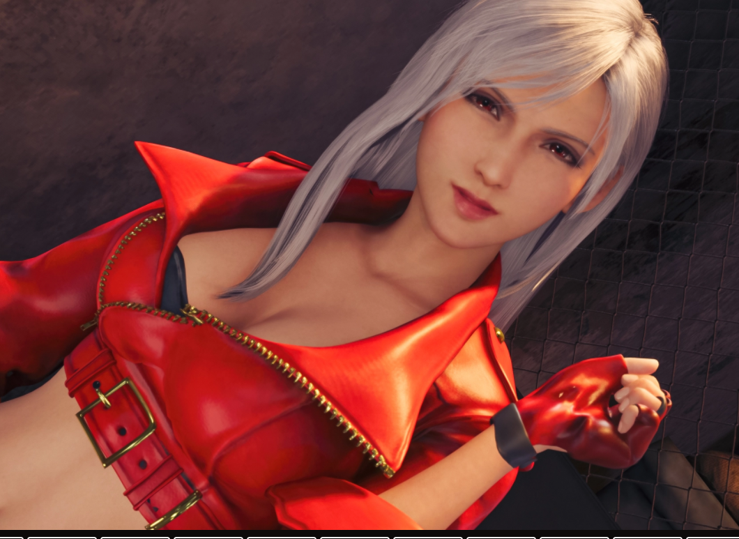 《最终幻想7：重制版》蒂法cos拳皇15安琪儿热情红色MOD截图