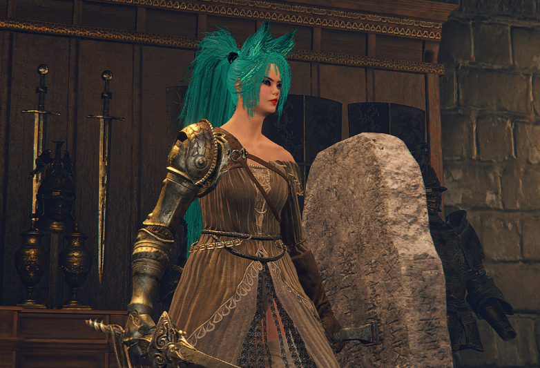 《艾尔登法环》可爱毛绒狐耳发型MOD截图