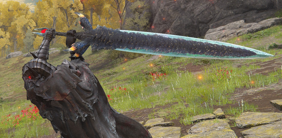 《艾尔登法环》鬼泣5魔剑但丁替换玛利喀斯的黑剑MOD截图