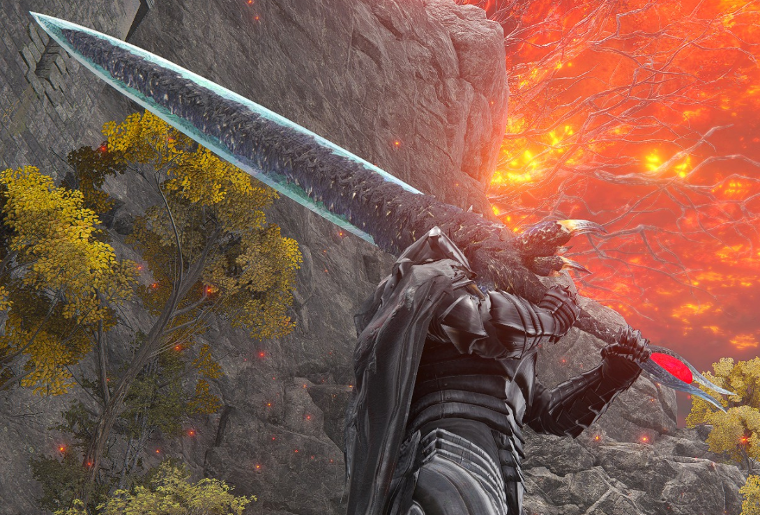 《艾尔登法环》鬼泣5魔剑但丁替换玛利喀斯的黑剑MOD截图