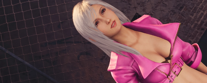 《最终幻想7：重制版》蒂法cos拳皇15安琪儿可爱少女粉MOD截图