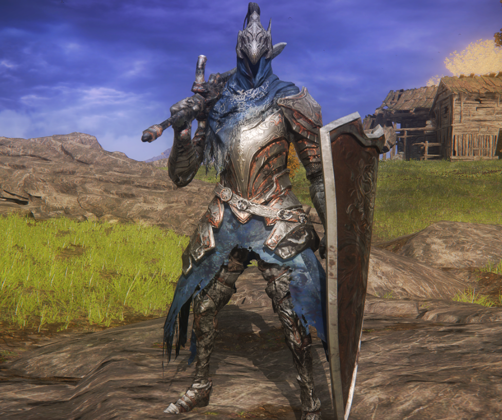 《艾尔登法环》黑暗之魂亚尔特留斯铠甲替换布莱泽铠甲v1.1MOD截图