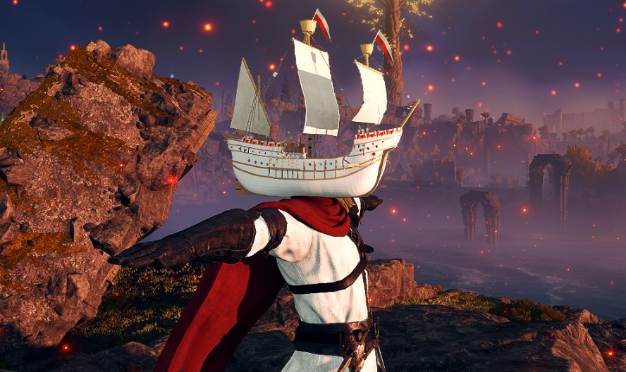 《艾尔登法环》皇家战舰取代藏身面具MOD截图