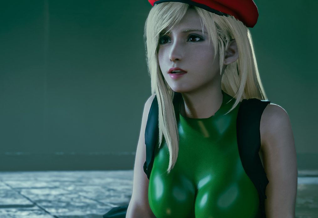 《最终幻想7：重制版》蒂法COS街霸嘉米哑光紧身衣v1.1MOD截图