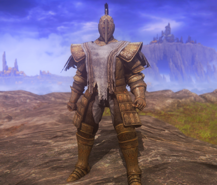 《艾尔登法环》黑暗之魂巨人铠甲取代失乡骑士铠甲MOD截图