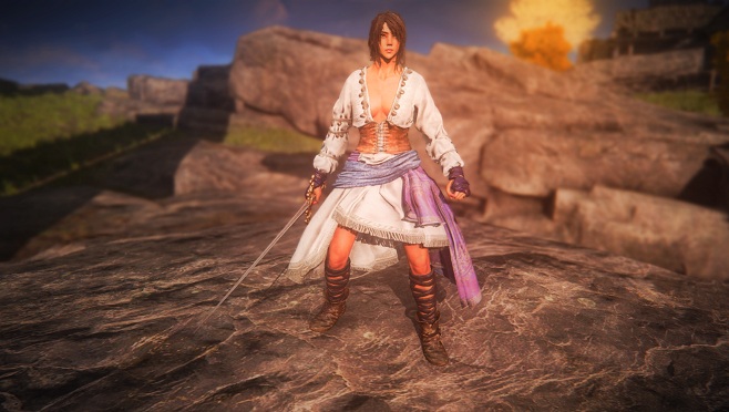 《艾尔登法环》黑暗之魂3教堂之枪套装MOD截图