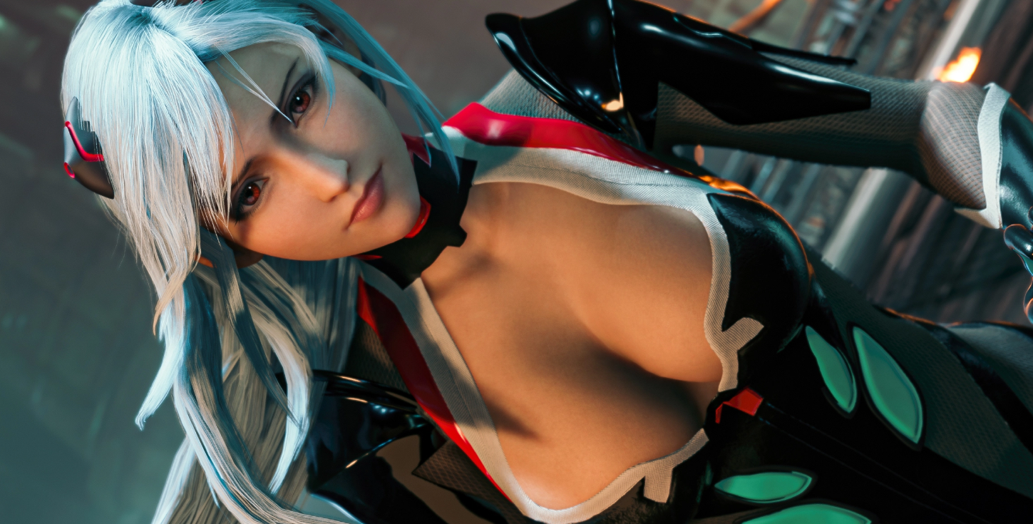 《最终幻想7：重制版》蒂法原本发色绝美cosEVA黑绫波丽MOD截图