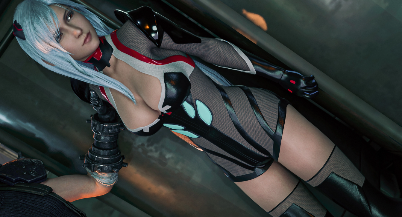 《最终幻想7：重制版》蒂法绝美cosEVA黑绫波丽MOD截图