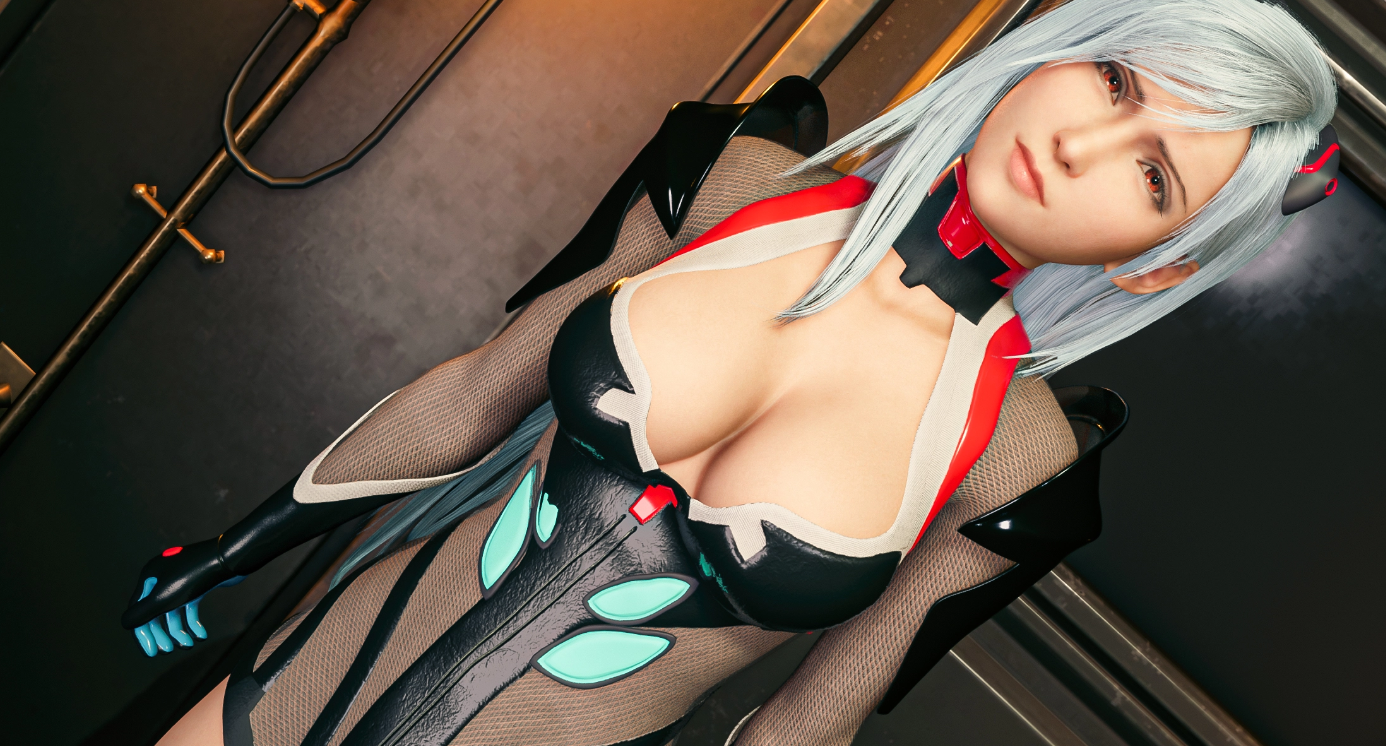 《最终幻想7：重制版》蒂法绝美cosEVA黑绫波丽MOD截图