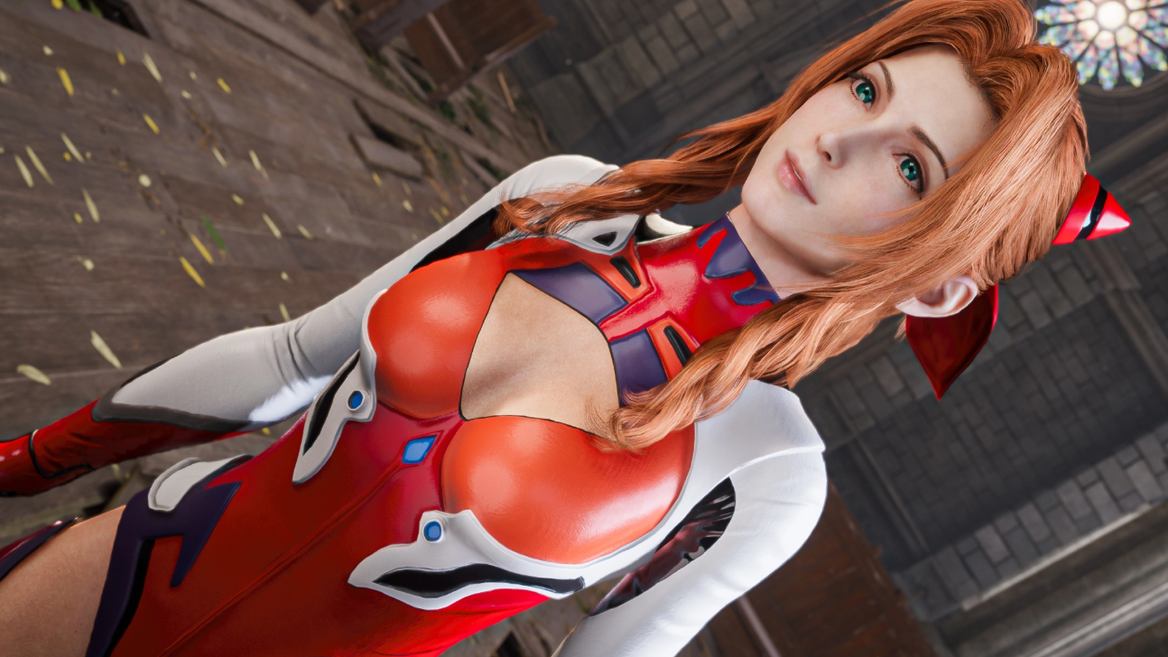 《最终幻想7：重制版》爱丽丝原本发型cosEVA式波明日香MOD截图