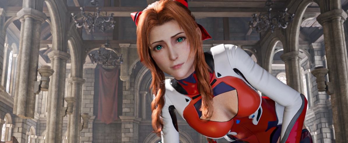 《最终幻想7：重制版》爱丽丝原本发型cosEVA式波明日香MOD截图