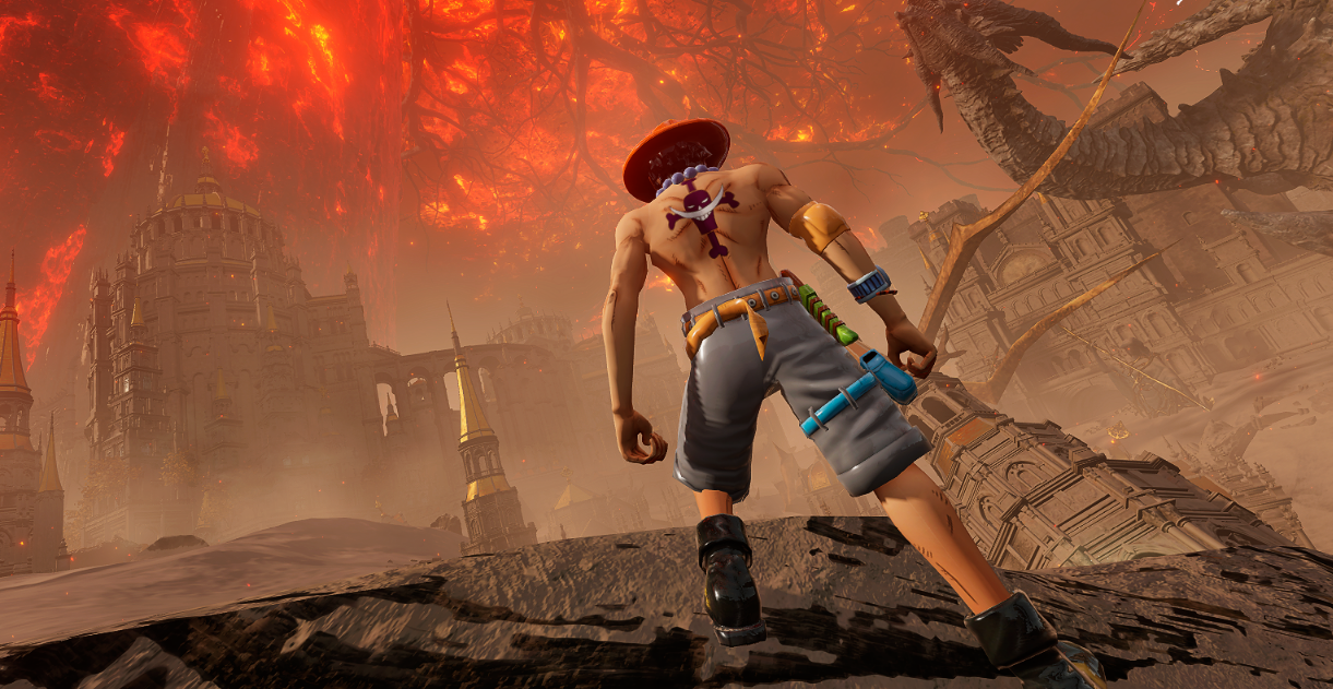 《艾尔登法环》海贼王火拳艾斯替换布莱泽套装MOD截图