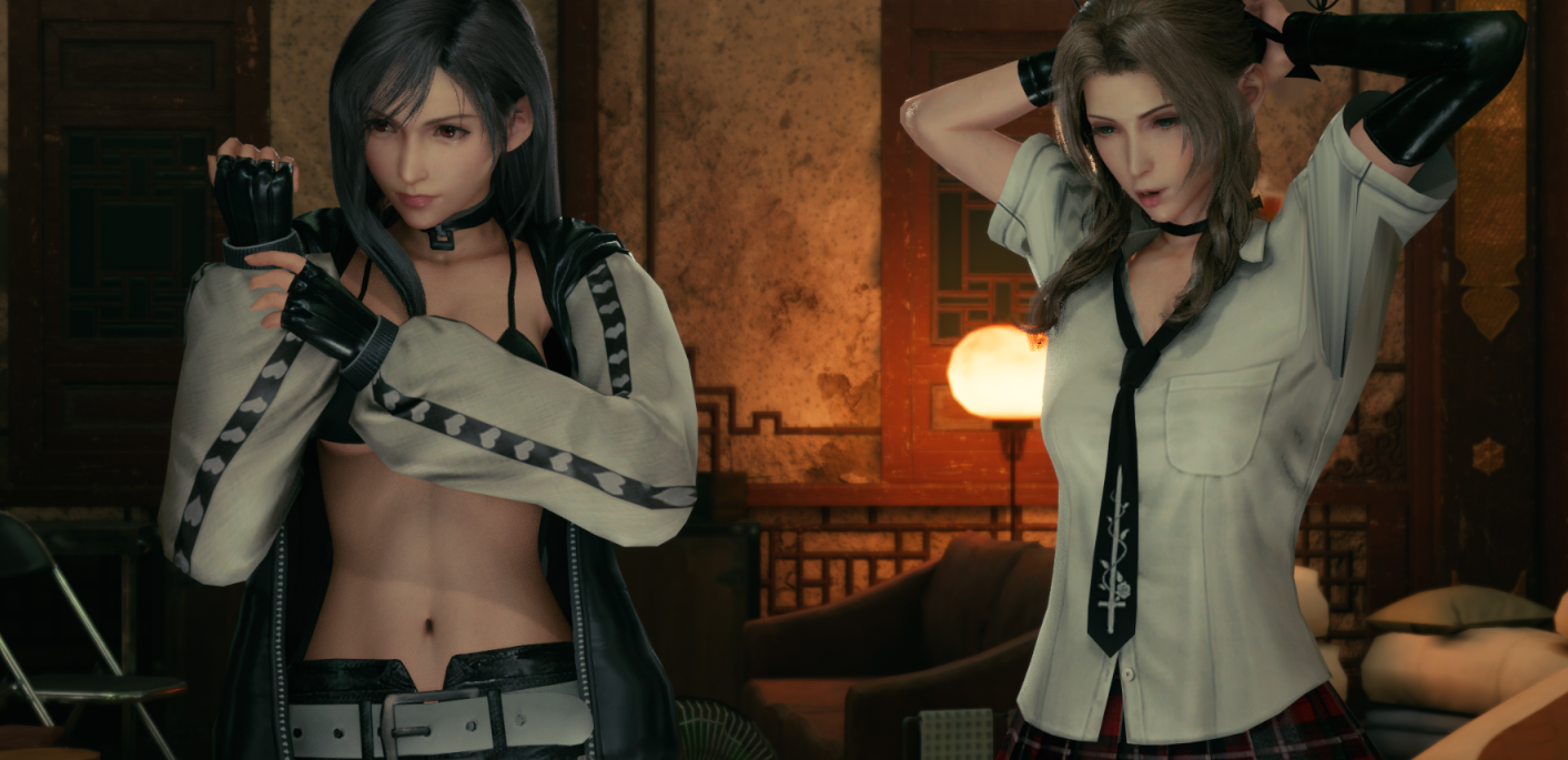 《最终幻想7：重制版》爱丽丝cos死或生玛丽萝丝白色夏季制服MOD截图