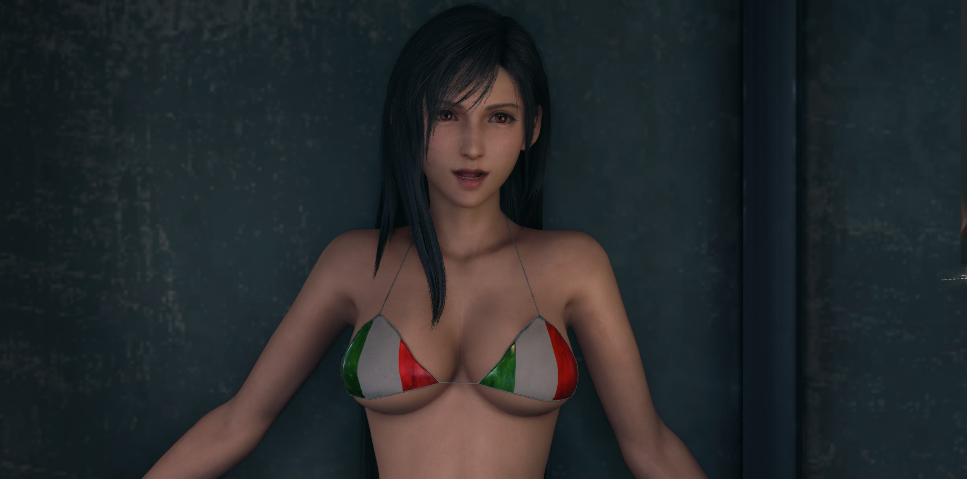 《最终幻想7：重制版》蒂法夏日海边意大利比基尼泳装MOD截图