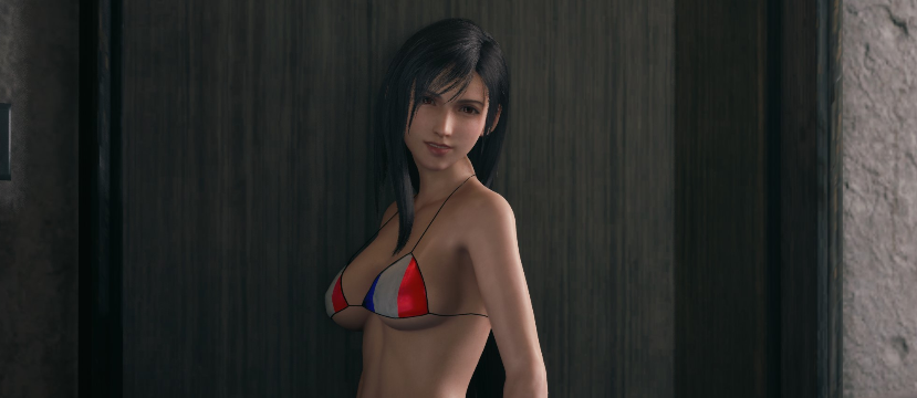 《最终幻想7：重制版》蒂法夏日海边法国比基尼泳装MOD截图