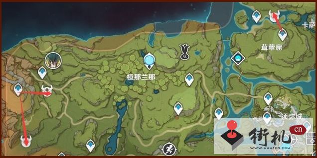 《原神》遗迹龙兽材料收集路线图