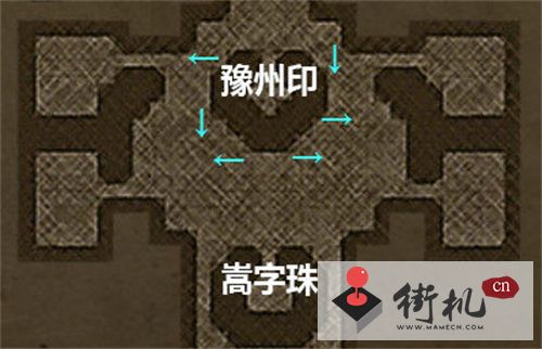 《盗墓长生印》豫州的石像转动方法